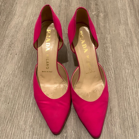 Prada hot pink heels rare vintage - Picture 1 of 4